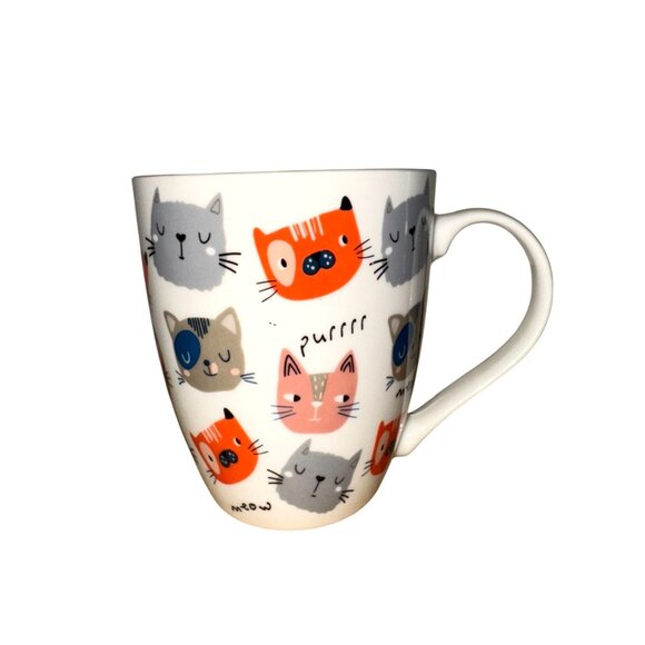 Cat-Themed Ceramic Mug By Primitives By Kathy - Picture 1 of 4